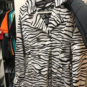 Zebra print coat